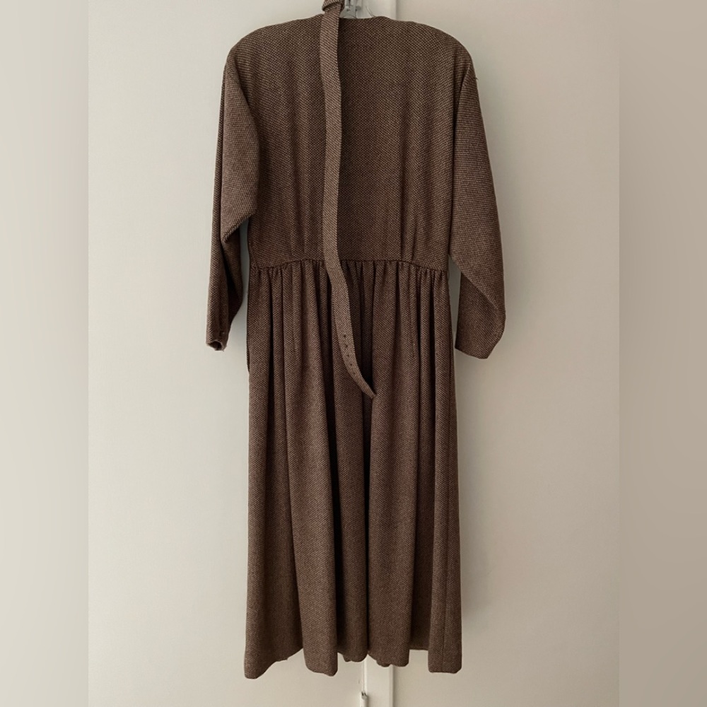 Ralph Lauren purple label 100% wool brown tweed dress.